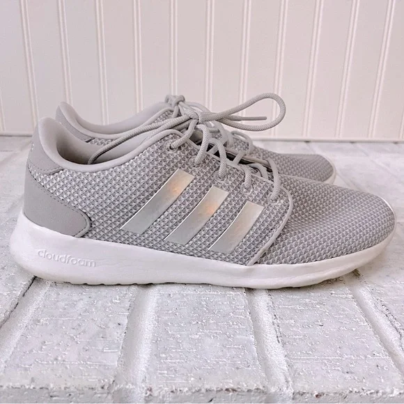 Adidas Cloudfoam QT Racer in Light Granite - Picture 8 of 13